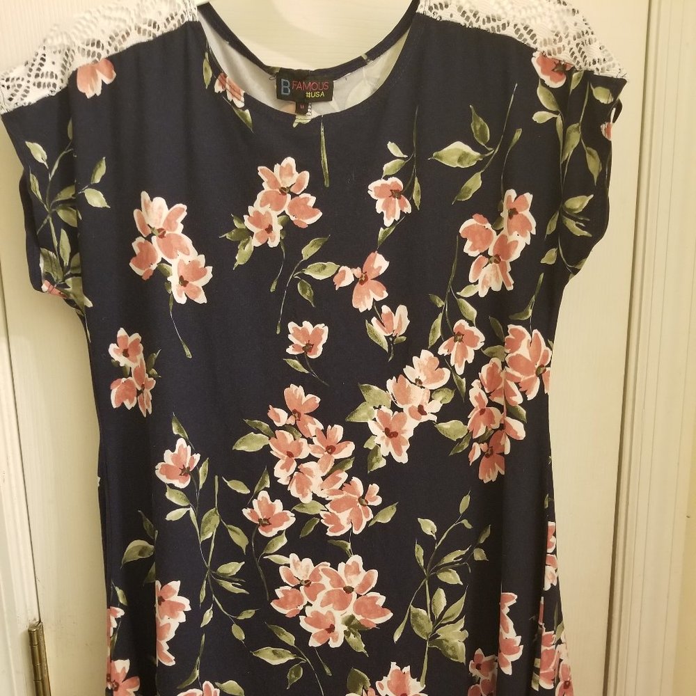 Junior/Women's B Famous #USA Floral Dress